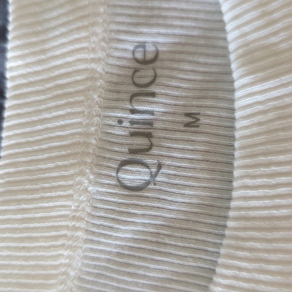Quince Cream Ribbed Top- 2 - Picture 3 of 3